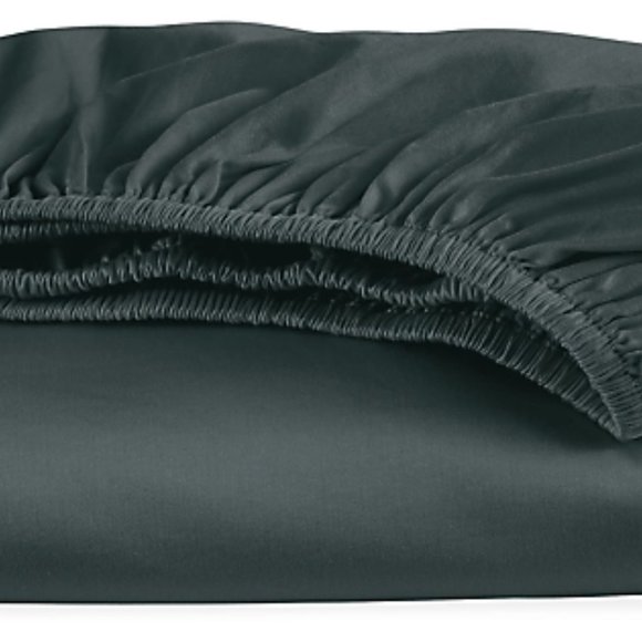 Room & Board tailored sateen full fitted sheet, color Dark slate, New with Tags - Picture 1 of 3